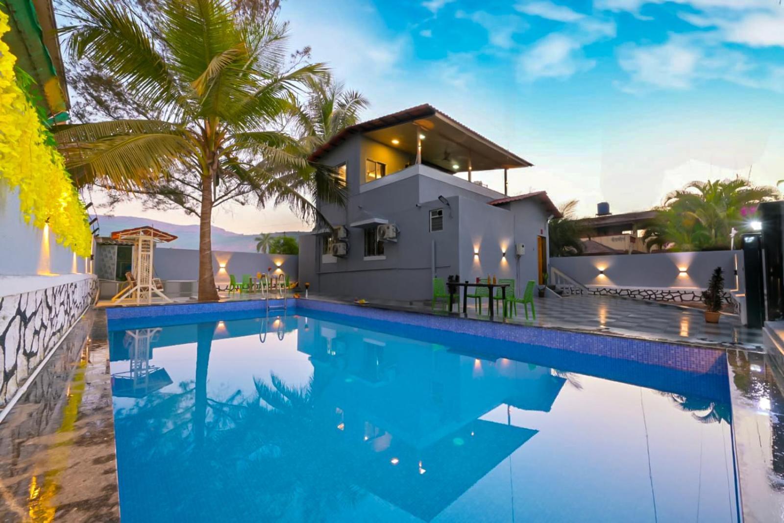Empyrean Stay Ll 3Bhk Ll Marshall Villa Ll Large Pool Ll Ac Ll Lonavala Ngoại thất bức ảnh
